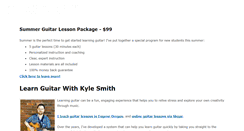 Desktop Screenshot of kylesmithguitar.com