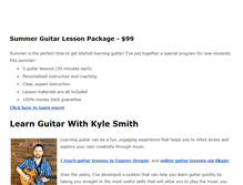 Tablet Screenshot of kylesmithguitar.com